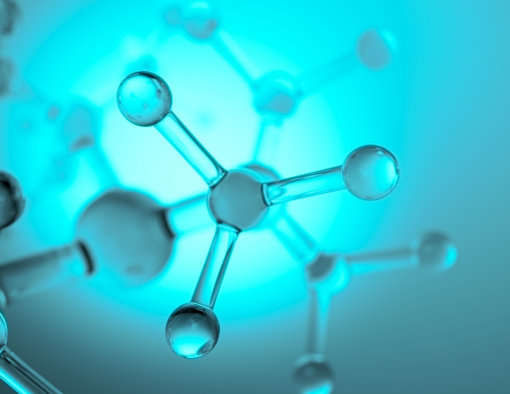 blue molecule